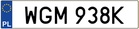 Trailer License Plate